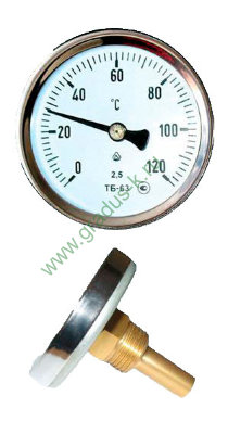 Термометр ТБ 63/50 ( металлический корпус )
